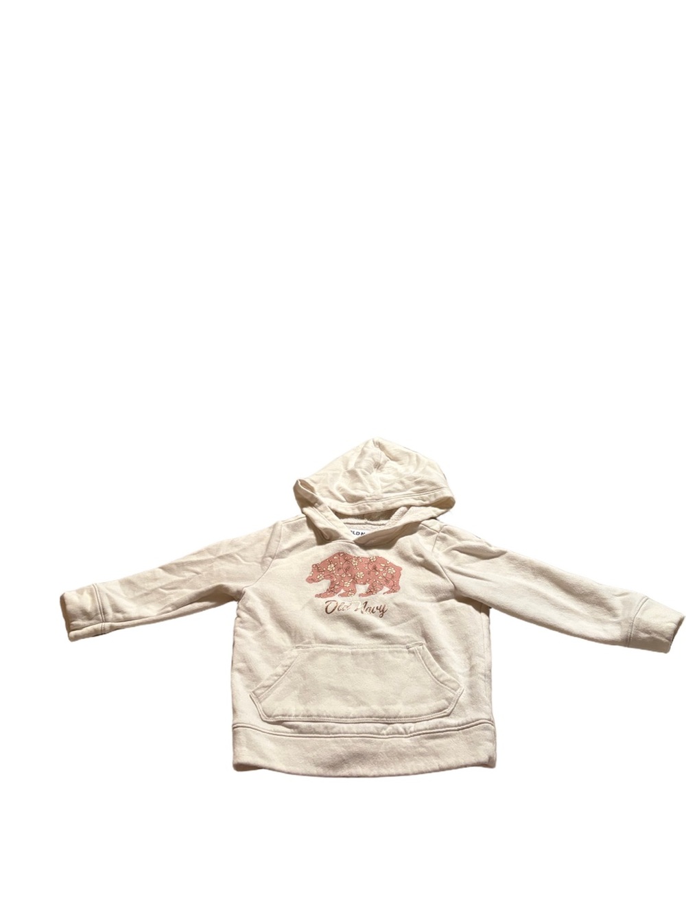 Old Navy Hoodie with Pink Bear Graphic Size 3T